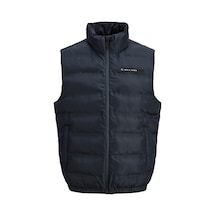 Jack & Jones Erkek Jjalpes Dik Yaka Fermuarlı Yelek 12286689 Lacivert Lacivert