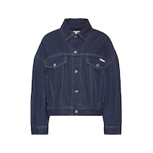 Calvin Klein Relaxed Trucker True, Gwı, Xxs Lacivert Kadın Kot Ceket