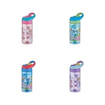 Vagon Life Unisex Çocuk Renkli Desenli Pipetli Matara 500 Ml 0301