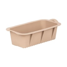 Porsima 30003-1 Silikon Ekmek Kalıbı Dikdörtgen Kek Kalıbı Krem 7 25cm Diğer