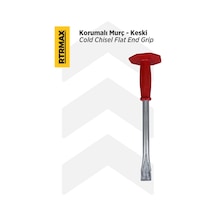 Rtrmax RH09822 Korumalı Murç ve Yassı Keski - 300 mm