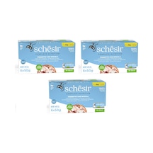 Schesir Ton Ve Levrek Tam Ve Dengeli Jöleli Multipack Kedi Konservesi 6 X 50 G 3 Lü Paket