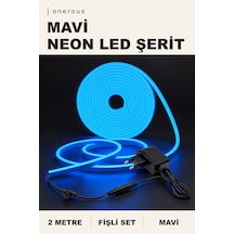 Onerous 2 M Mavi Neon Led Şerit, Fişli