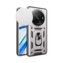 Muratech Newface Xiaomi Redmi A3 4g Kılıf Pars Lens Yüzüklü Silikon - Gümüş