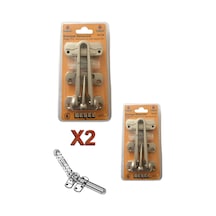 Kapı Emniyet Kelepçesi Saten 2 Adet