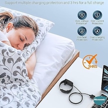 Xiaomi Redmi Watch 5 Active İle Uyumlu Manyetik Usb Şarj Kablosu Siyah