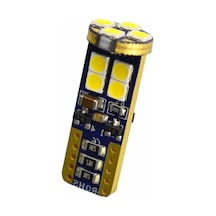 12 Ledli Park Plaka Tavan Ampulü T10 Led Dipsiz W5w Canbus - Beyaz Standart