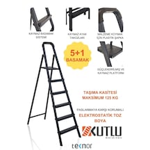 Kutlu 5+1 Metal Merdiven