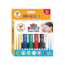 Yıkanabilir Yüz Boyası, 6lı Çok Renkli
