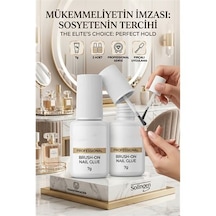 Zenvac 2 Adet Fırçalı Tırnak Yapıştırıcısı 7gr - Kırılmaz Bağ, Profesyonel Sonuç Solingen Professional 72
