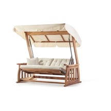 Falcon Ahşap Dış Mekân Bahçe Salıncağı Teras Salıncağı Rehome Naturel