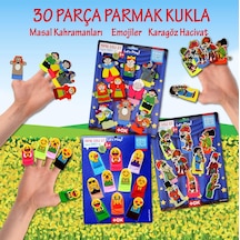 3 Set - 30 Parça Tox Masal Kahramanları. Karagöz Hacivat ve Emoji