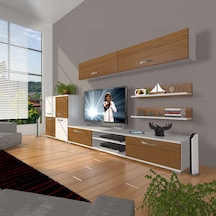 Decoraktiv Eko 6y Slm Dvd Tv Ünitesi Tv Sehpası Beyaz - Ceviz