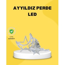 126 Led Li Yıldız Ay Perde Işık Prizden Çalışan Dekoratif Aydınlatma Diğer