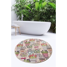 Flowerpot Djt Çap 100 Cm Banyo Halısı (321169509) Çok Renkli