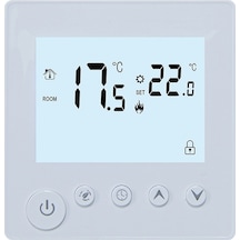 K1h16a Elektrikli Isıtıcı Kontrolörü - Lcd Ekranlı, Otomatik Sıcaklık Regülatörü, Enerji Tasarrufu Modu, Çocuk Kilidi, Zamanlama Fonksiyonu