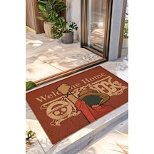 Decovetro Renkli Kapı Önü Halı Paspas One Piece Luffy Baskılı 40 X 60 Cm Çok Renkli