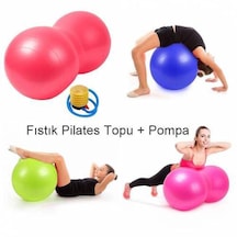 Fıstık Şeklinde Pilates Topu Egzeriz Fitnes Spor Aleti Piltes Top Mor
