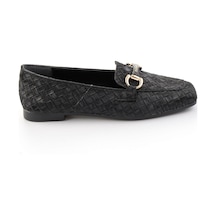 Bambi Siyah Kadın Loafer Ayakkabı K01641023071 Siyah