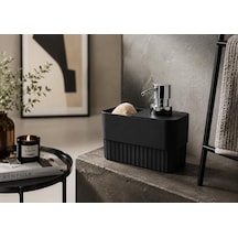 Süngerlikli Sıvı Sabunluk - 2'si 1 Arada Mutfak Ve Banyo Tezgah Üstü Düzenleyici - Modern Tasarım, Pratik Kullanımlı Sıvı Sabun Pompası Ve Sünger Bölmeli Deterjanlık Seti 12 Izgara