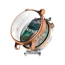 Huawei Watch Gt4 41mm İçin Watch Ekran Koruyucu Kırılmaz Cam Ve Tam Kaplayan Watch Kasa Koruyucu Kılıf Yüksek Hassasiyetli Kılıf Huawei Watch Gt4 41mm İle Uyumludur Rose Çok Renkli