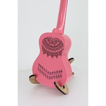 mandala siyah renk ukulele akor cetveli tablosu stickeri etiketi