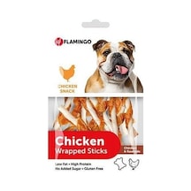 Flamingo Chick N Tavuk Eti Sargılı Köpek Ödül Burgu Çubuk 65 G