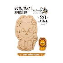 Ahşap Boyama Hayvanlar 20 Adet 10x15 Set2 Hayvan Boyama Figürü Etkinlik Çocuk Gelişim Motor Beceri Anasınıfı Kreş