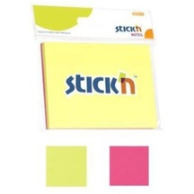 Hopax Stickn Yaışkanlı Not Kağıdı 76 X 102 Mm Yarı Saydam 2 Neon Renk 100 Yaprak