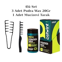 Ostwint Profesyonel Saç Şekillendirici Pudra Wax 20gr Yeşil X3 Adet & Mucizevi Tarak