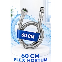 60cm Paslanmaz Çelik Flex Hortum Esnek Batarya Musluk Bağlantı Hortumu