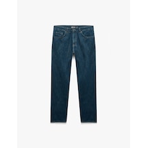 Koton Normal Bel Cepli Pamuklu Rahat Kalıp Vintage Straight Jean Pantolon Green Cast 7wam40208nd Yeşil