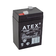 Atex Ax-604 6v 4ah Bakımsız Kuru Işıldak Aküsü