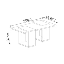 Matris Modern Orta Sehpa Geometrik Tasarım Ve Şık Detaylar Ceviz/antrasit
