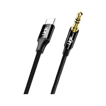 Linktech A586 Type-c - 3.5mm Aux Kablo 1mt Siyah