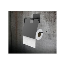 Buççin Online Mağaza Siyah Yapışkanlı Kapaklı Wc Tuvalet Kağıdı Tutucu/tuvalet Kağıtlık Wc Kağıtlık Metal Siyah Çok Renkli