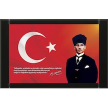 100X150 Cm Grt6 Atatürk Resimli Makam Panosu - Makam Arkalığı
