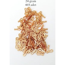 Oya Abiye Bileklik Kolye Pleksi Metalik Plastik Pul Altın Renk 24 Gram 465 Adet - Bnc542