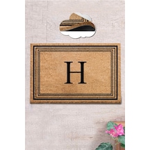 Coco Harf H 40x60 cm KIL Paspas,Dekoratif Çok Amaçlı Iç ve Dış Kapı Paspası