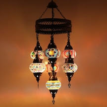 Dekoratif MOZAİK AVİZE RENKL TAVAN LAMBASI