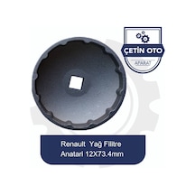 Servis Renault Yağ Filitre Anahtarı 12x73.4mm