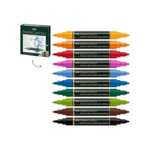 Faber-castell Albrecht Dürer Suluboya Markör Seti, 10 Lu, Çift Uç