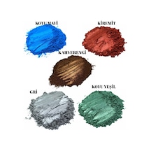 Metalik Sedefli Pigment Toz Boya Seti 5 Renk Set