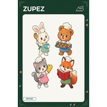 Minik Pişirme Kulübü 19x25 Cm Ütüyle Uygulanan Baskı Zpz1351 - 928156832