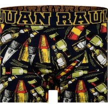 Munivy Juan Raul Kokteyl Desenli Siyah Rahat Erkek Boxer Siyah
