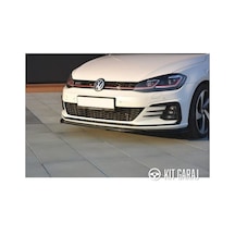 Kit Garaj Volkswagen Golf Mk7 2012-2019 Gtı Piano Black Ön Lip Plastik Boyalı