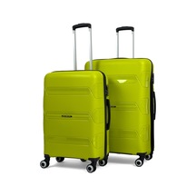 Lucas Polipropilen Kırılmaz Valiz, Orta Boy&büyük Boy Neon Yeşil