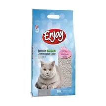 5 Adet Enjoy Bebek Pudrası Kokulu Bentonit Kedi Kumu 10 Lt