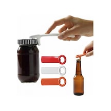 3 Adet Kavanoz Açacağı - 2 Si 1 Arada Çok Fonksiyonlu Pratik Kavanoz Ve Şişe Açacağı - Vakum Giderici Kolay Kapak Açıcı - Ergonomik Mutfak Yardımcısı 2 Kırmızı 1 Beyaz Çok Renkli