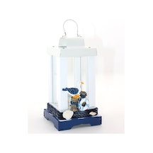 2 Adet Metal Marin Mumluk Deniz Temalı Şamdan, Metal Candle Holder, Dekoratif Mum Tutucu Diğer